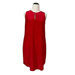 Amanda Uprichard Sleeveless Silk Dress - Red - Small